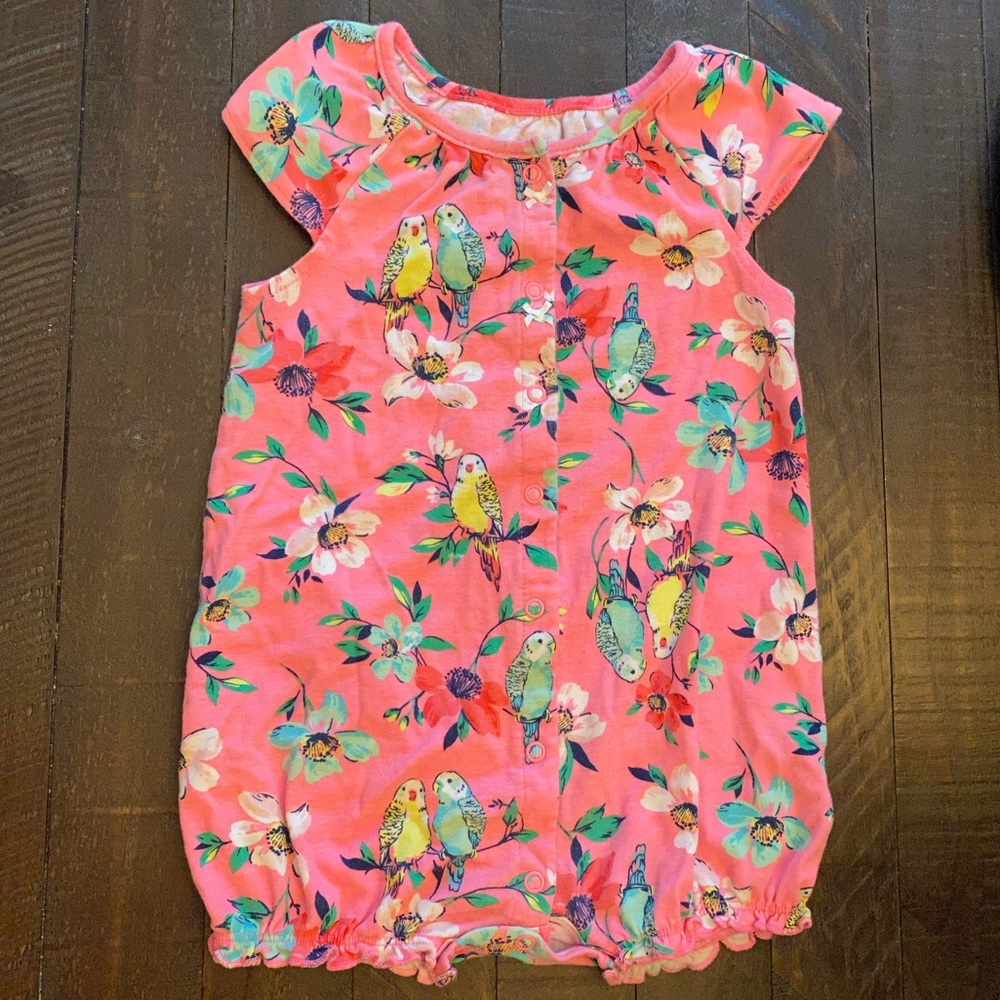 Carter’s Baby Girl Romper Onsie (baby/toddler) size 24Months -vintage vibes